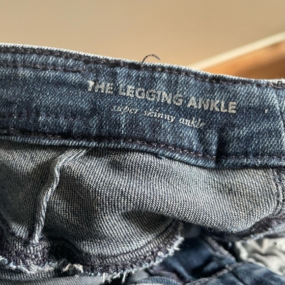 Adriano Goldschmied Ethereal Blue Distressed Legging Ankle Skinny Jeans EUC 24 - Picture 10 of 12